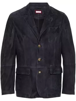 Brunello Cucinelli однобортный пиджак, синий