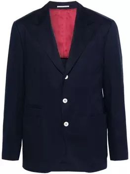 Brunello Cucinelli однобортный пиджак, синий
