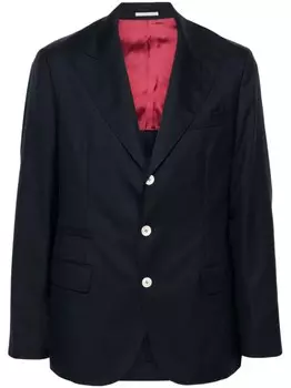 Brunello Cucinelli однобортный пиджак, синий