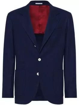 Brunello Cucinelli однобортный пиджак, синий