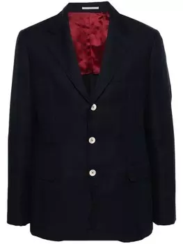 Brunello Cucinelli однобортный пиджак, синий