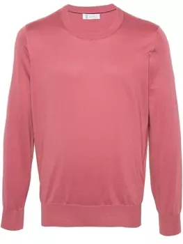 Brunello Cucinelli однотонный джемпер, розовый