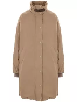 Brunello Cucinelli пальто с высоким воротом, нейтральный цвет