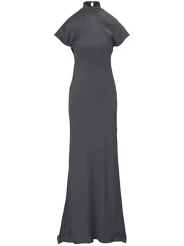 Brunello Cucinelli платье макси Molini, серый
