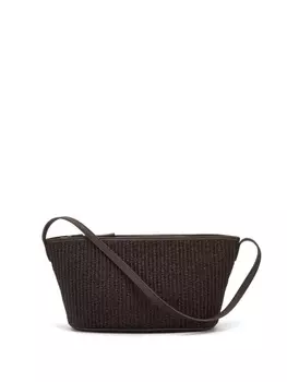 Brunello Cucinelli плетеный ремень с декором Monili, коричневый