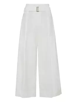 Brunello Cucinelli плиссированные брюки, белый