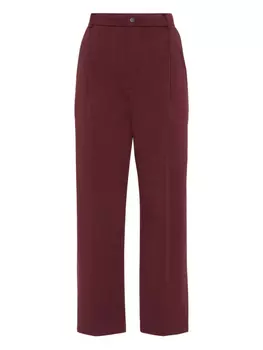 Brunello Cucinelli плиссированные брюки, красный
