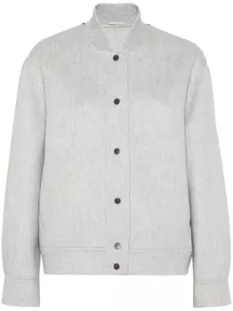 Brunello Cucinelli покрытие с отделкой щеткой, серый