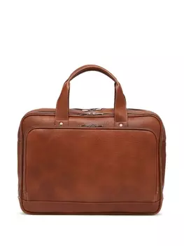 Brunello Cucinelli портфель на молнии, коричневый