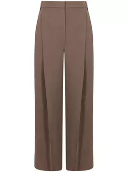 Brunello Cucinelli прямые брюки, коричневый