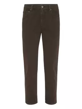Brunello Cucinelli прямые брюки, коричневый