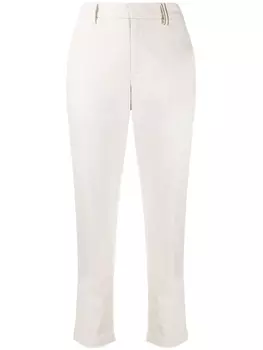 Brunello Cucinelli прямые брюки, нейтральный цвет