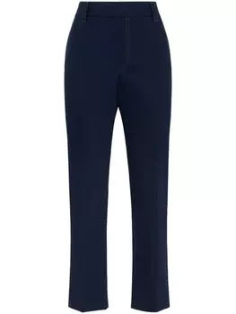 Brunello Cucinelli прямые брюки с декором Monili, синий