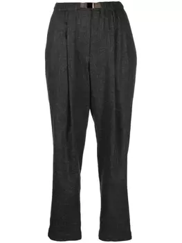 Brunello Cucinelli прямые брюки строгого кроя, серый