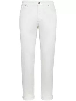 Brunello Cucinelli прямые джинсы, белый