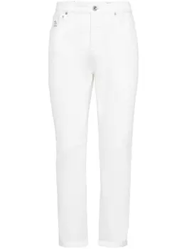 Brunello Cucinelli прямые джинсы, белый