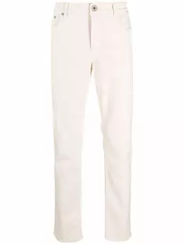 Brunello Cucinelli прямые джинсы с завышенной талией, нейтральный цвет