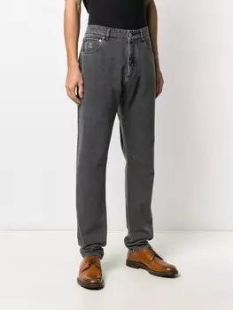 Brunello Cucinelli прямые джинсы, серый