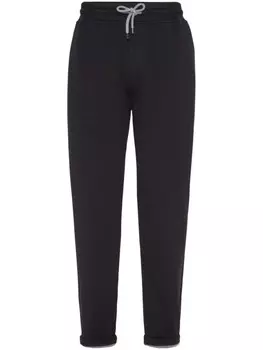 Brunello Cucinelli прямые спортивные брюки, черный