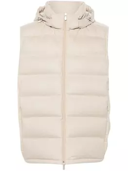 Brunello Cucinelli пуховый жилет, нейтральный цвет
