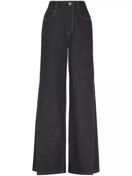 Brunello Cucinelli расклешенные джинсы, синий