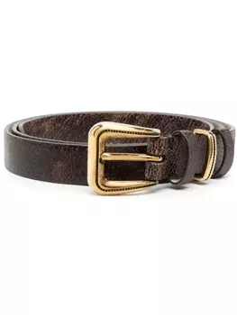 Brunello Cucinelli ремень с выцветшим эффектом, коричневый