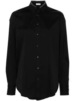 Brunello Cucinelli рубашка Мониль, черный