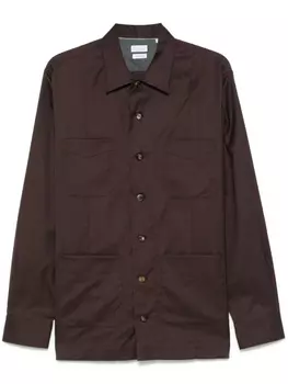 Brunello Cucinelli рубашка на пуговицах, коричневый