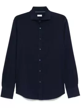 Brunello Cucinelli рубашка на пуговицах, синий