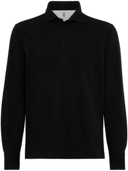 Brunello Cucinelli рубашка поло, черный