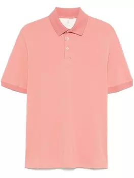 Brunello Cucinelli рубашка поло из ткани пике, розовый