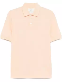 Brunello Cucinelli рубашка поло из ткани пике, оранжевый