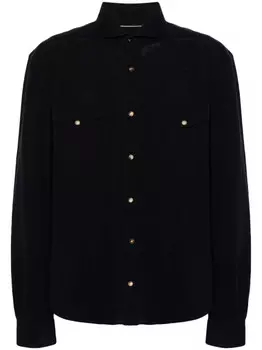 Brunello Cucinelli рубашка с длинными рукавами, синий