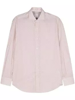 Brunello Cucinelli рубашка с графичным принтом, белый