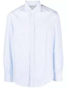 Brunello Cucinelli рубашка в полоску, белый