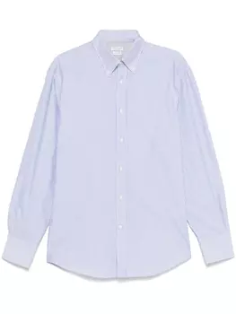 Brunello Cucinelli рубашка в полоску, синий