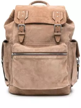 Brunello Cucinelli рюкзак на молнии, коричневый