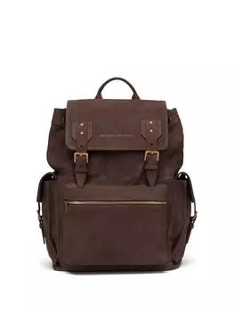 Brunello Cucinelli рюкзак с логотипом, коричневый