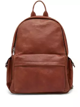 Brunello Cucinelli рюкзак с логотипом, коричневый
