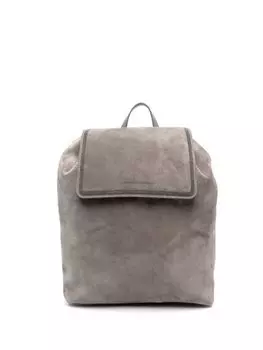 Brunello Cucinelli рюкзак с тисненым логотипом, серый
