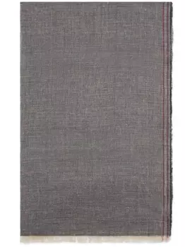 Brunello Cucinelli шарф из смесового льна, синий