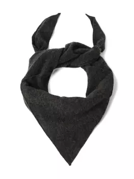 Brunello Cucinelli шарф с декором Monili, серый