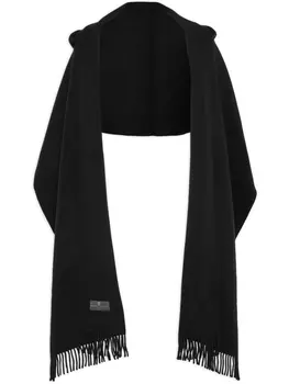 Brunello Cucinelli шарф с капюшоном, черный