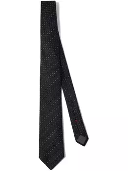 Brunello Cucinelli шелковый галстук, черный