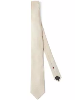 Brunello Cucinelli шелковый галстук, нейтральный