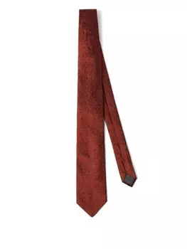 Brunello Cucinelli шелковый галстук, оранжевый