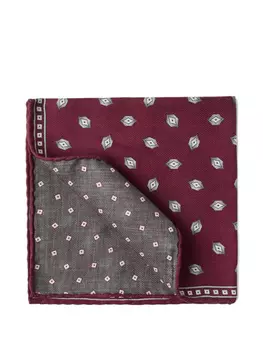 Brunello Cucinelli шелковый платок-паше, красный