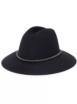Brunello Cucinelli шерстяная фетровая шляпа, черный