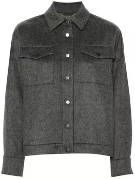 Brunello Cucinelli шерстяная куртка, серый