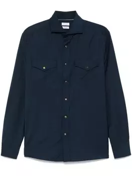 Brunello Cucinelli шерстяная рубашка, синий